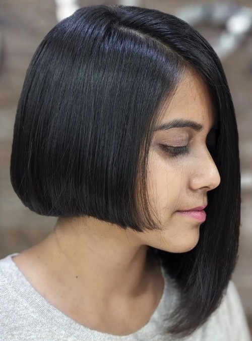 Black Bob with Dramatic Asymmetry