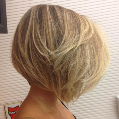 Blonde Layered Bob