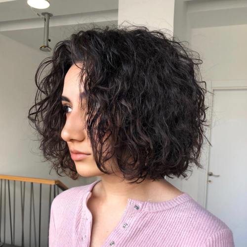 Bob Cut for Thick Curly Hair