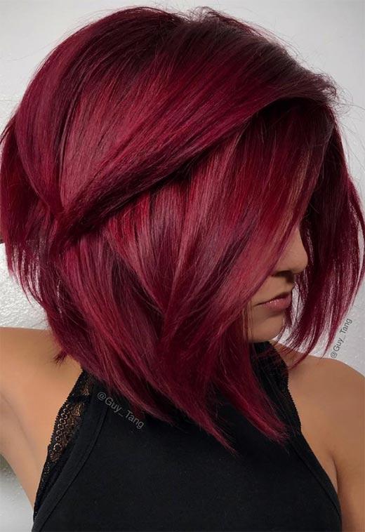 Burgundy Hair Color Shades: Wine/ Maroon/ Burgundy Hair Dye Tips