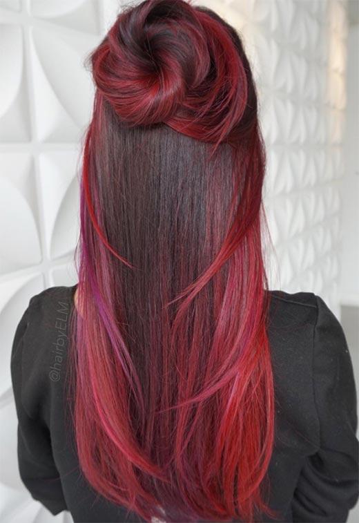 Burgundy Hair Color Shades: Wine/ Maroon/ Burgundy Hair Dye Tips