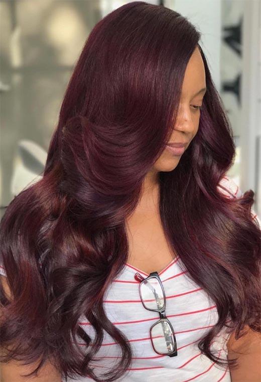 Burgundy Hair Color Shades: Wine/ Maroon/ Burgundy Hair Dye Tips