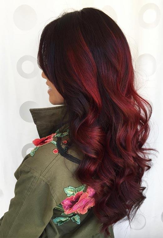 Burgundy Hair Color Shades: Wine/ Maroon/ Burgundy Hair Dye Tips