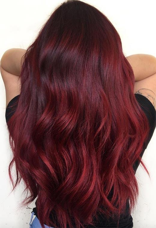 Burgundy Hair Color Shades: Wine/ Maroon/ Burgundy Hair Dye Tips