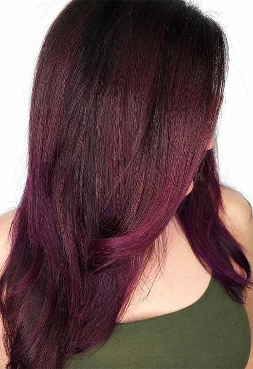 Burgundy Hair Color Shades: Wine/ Maroon/ Burgundy Hair Dye Tips