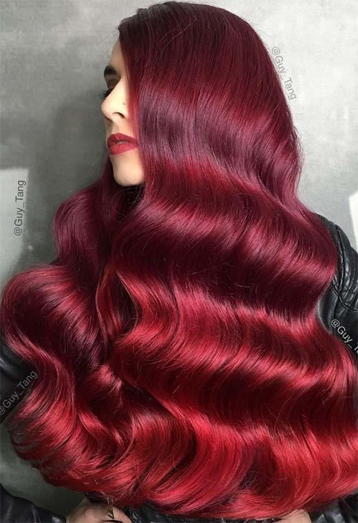 Burgundy Hair Color Shades: Wine/ Maroon/ Burgundy Hair Dye Tips