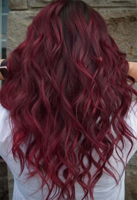 Burgundy Hair Color Shades: Wine/ Maroon/ Burgundy Hair Dye Tips