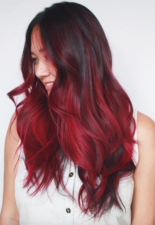 Burgundy Hair Color Shades: Wine/ Maroon/ Burgundy Hair Dye Tips