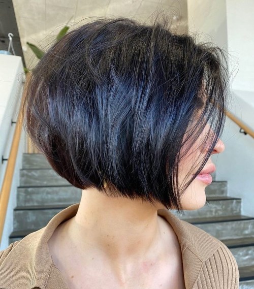 Chin Length Bob for Thick Hair