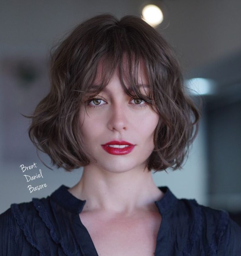 Cute French Bob Cut with Bangs