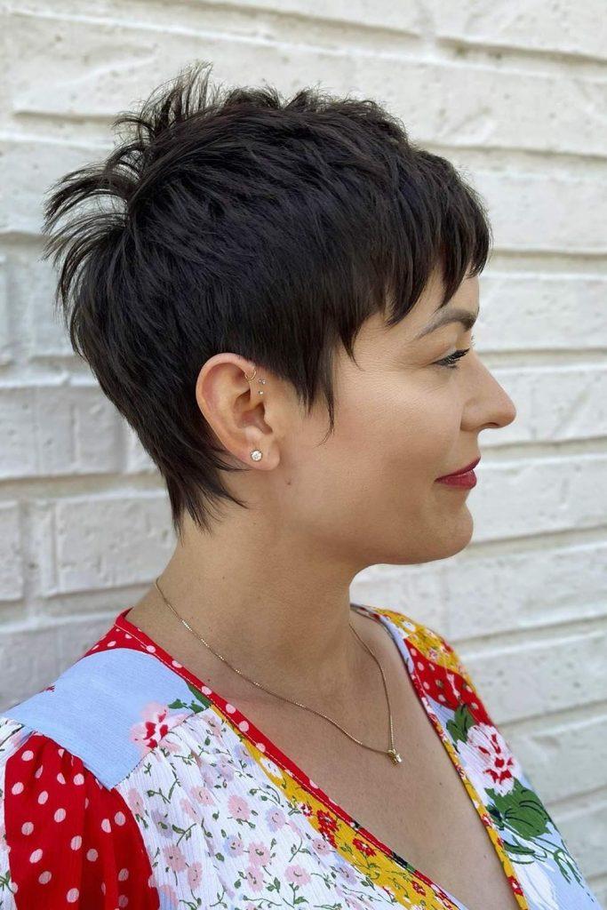 Dark Pixie Cut