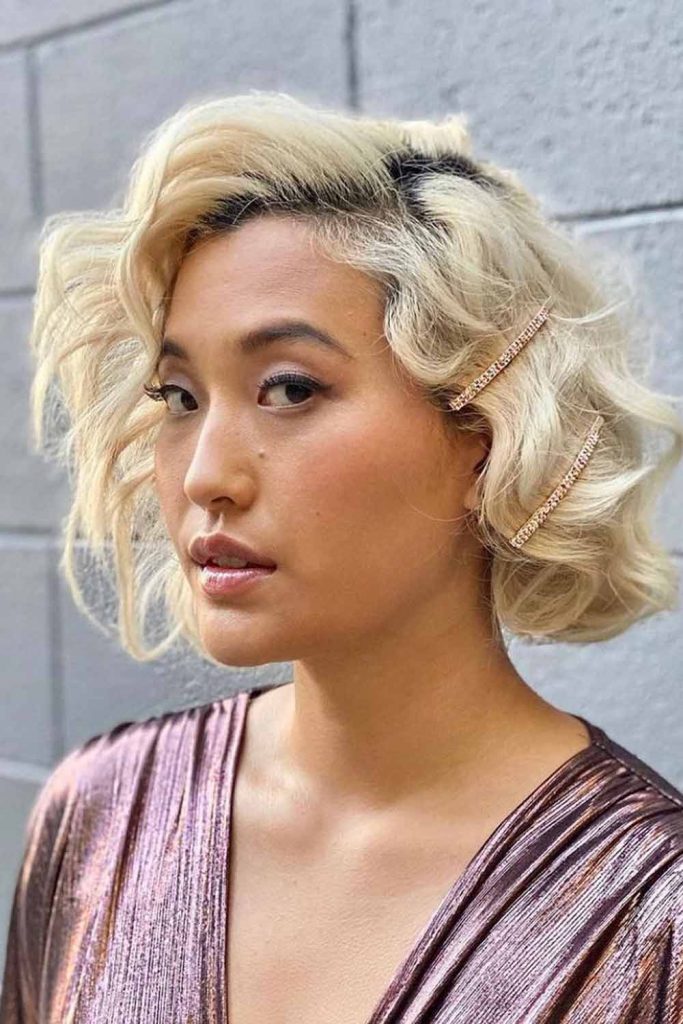 Hollywood Waves Blonde Bob