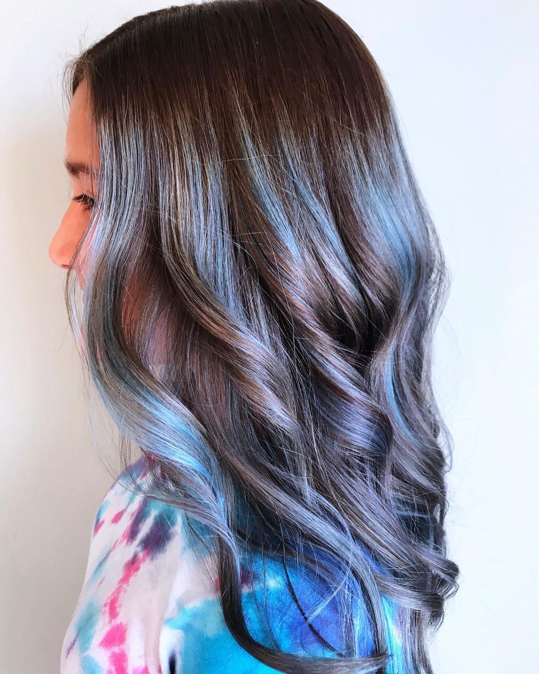 Pastel Blue Highlights