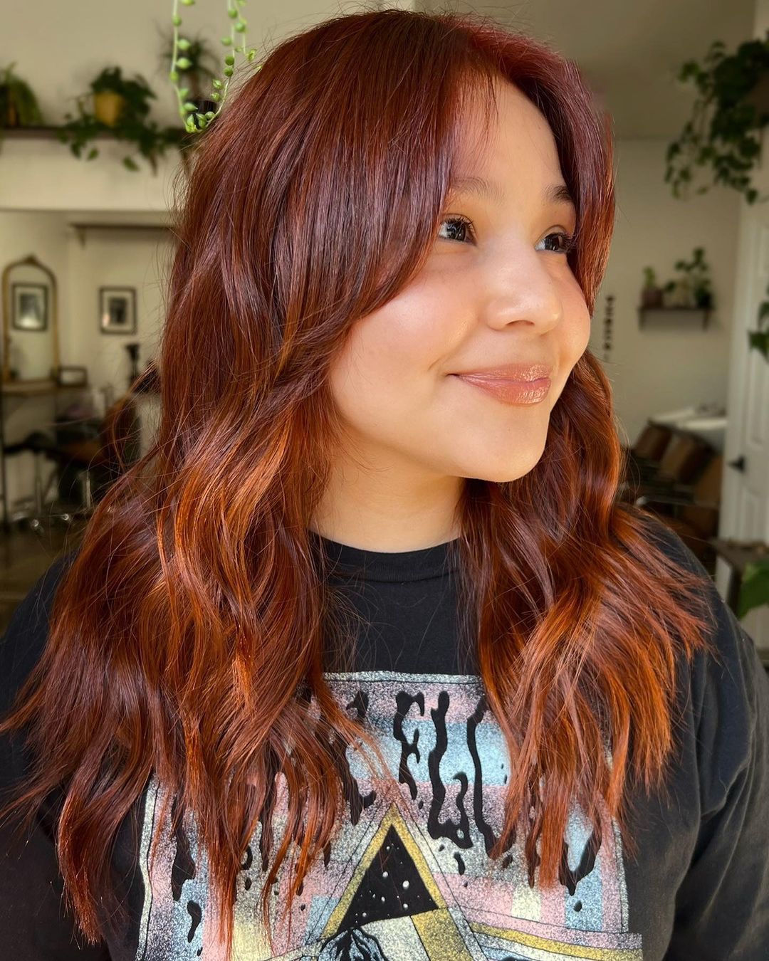 Red Hair with Copper Highlights