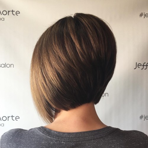 Short Inverted Brown Bob