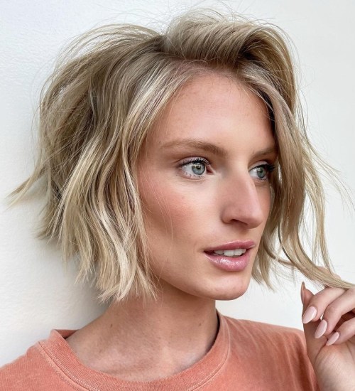 Short Messy Bob for Thin Hair