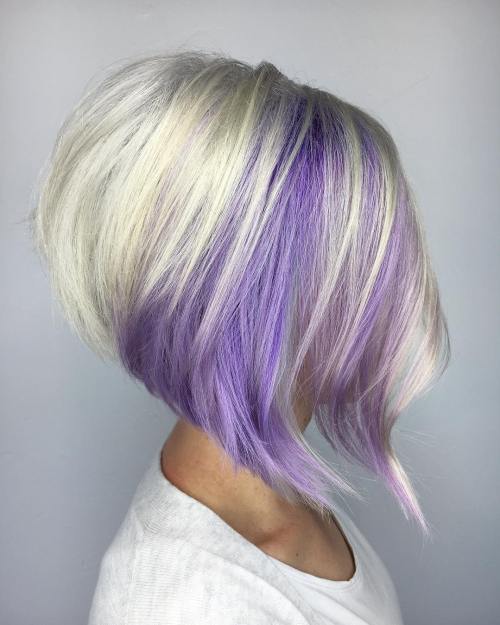 Silver And Lavender Bob