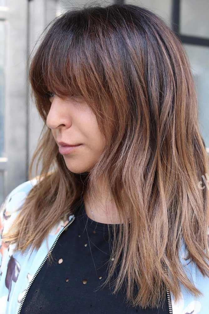 Soft Blonde Highlight on Light Brunette Hair