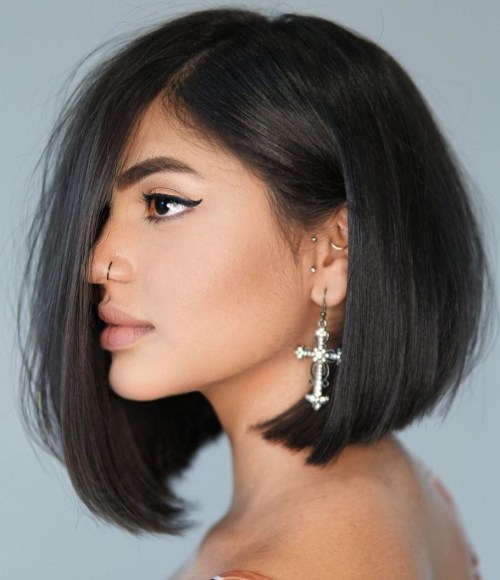 Super Sleek Asymmetrical Bob