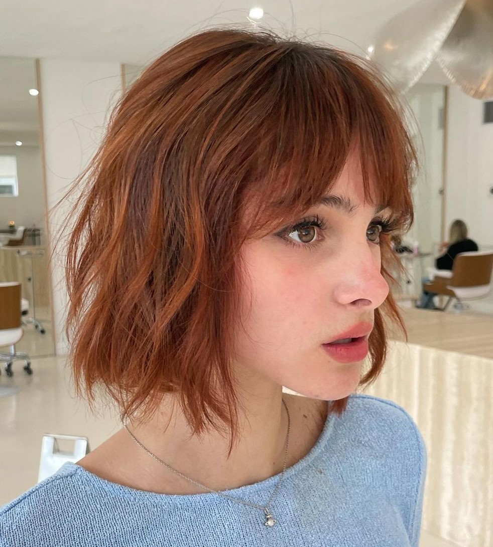 Textured Bob with Choppy Layers