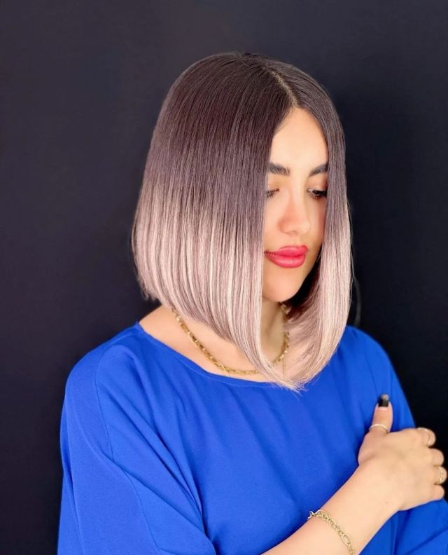 The Ombre Blunt Bob