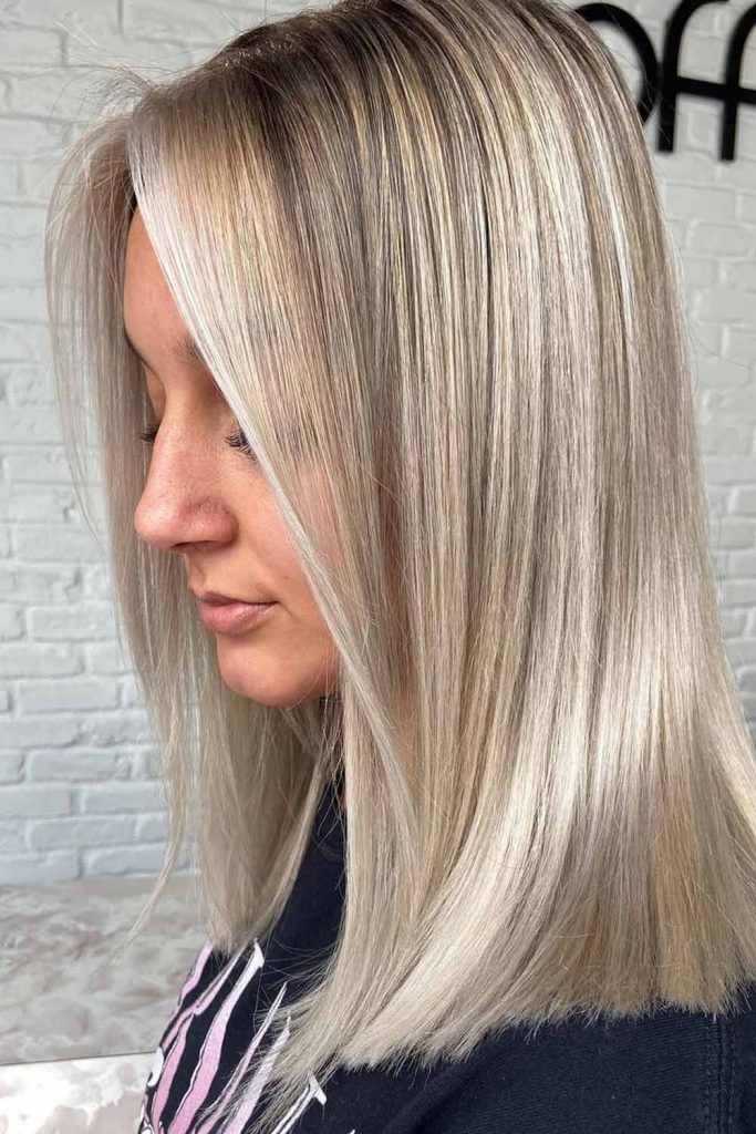 The Sleek Ash Blonde Bob