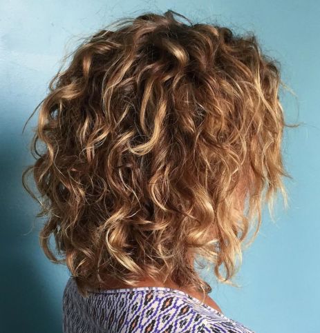 Voluminous Curly Long Bob