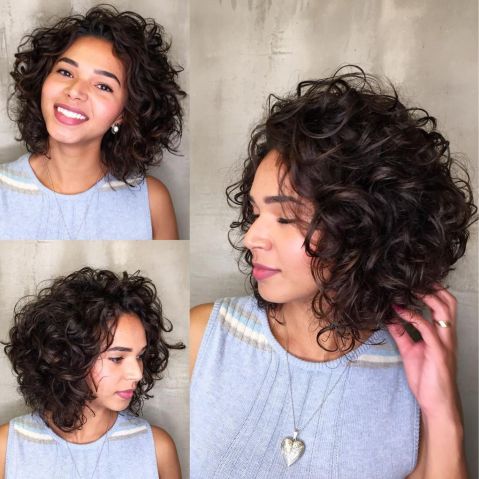 Wedge Curly Bob