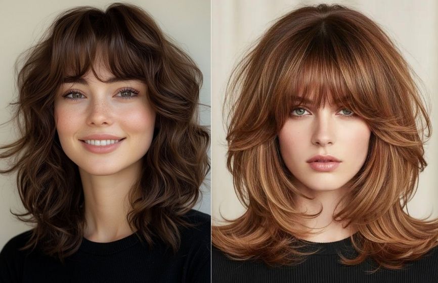 Trending Long Shag Cuts for a Retro Vibe