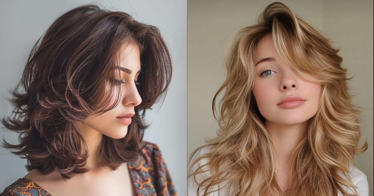 Medium-Length Layered Haircuts for Volume and Movement